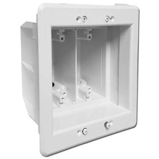 2 gang recessed electrical box|2 gang outdoor outlet box.